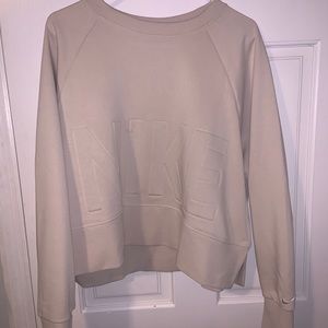 Nike beige crop top